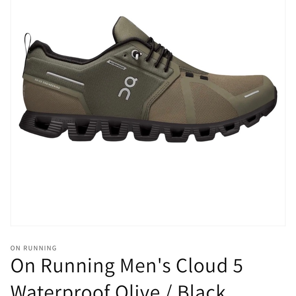 On Running Green and Black Athletic Shoes with CloudTec Cushioning